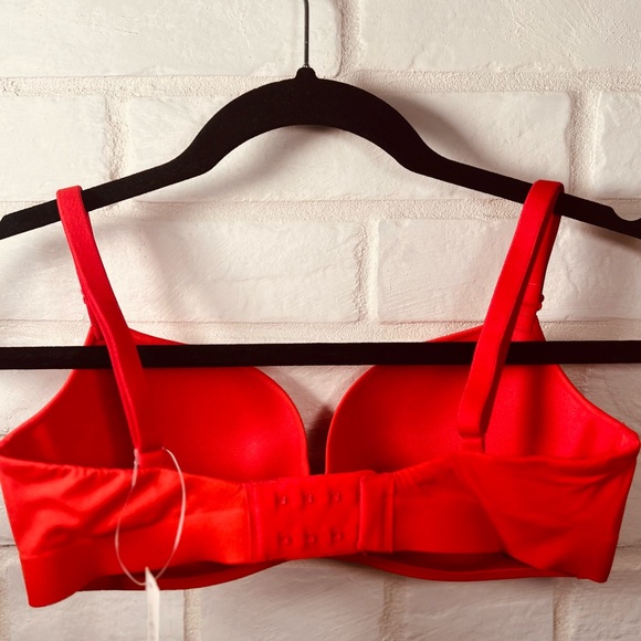 NWT Soma Enbliss Lifting Push Up Padded Underwire Demi Bra 32C Cherry Red #0024 - Picture 2 of 12